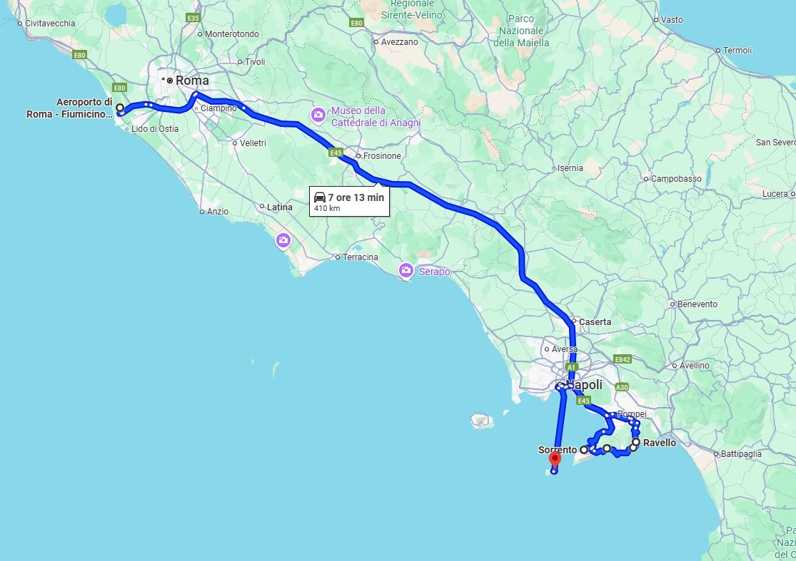 Costiera Amalfitana itinerario 1